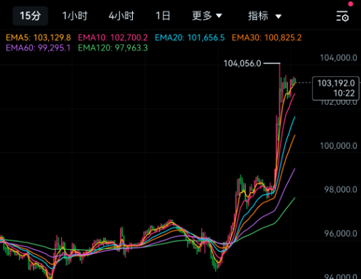 TradingView专业图表界面展示